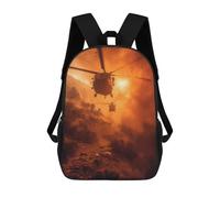sinyumoney Military Airplane Children's Backpacks Kids Fun School Bag Boys Backpack Travel Bag Student Schoolbag Book Stationery Bag Chool Bags 17inch