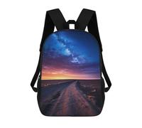 sinyumoney Milky Way Galaxy Kids Backpacks Children Bag,Anime Bag,Large Capacity Kids Backpack, 3D Printed Children's,Student Schoolbag,Kids Boys Girls School Bag 17inch