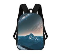 sinyumoney Milky Way Over Himalayas Backpacks Kids School Backpack School Bag 3D Printed School Bag for Boys Elementary And Middle School Students 17inch