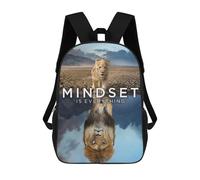 sinyumoney Mindset Makes The Difference Rucksack Computer Rucksack for School/Work/Travel for Girl, Teen Girls 17inch