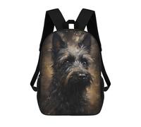 sinyumoney Miniature Schnauzer Dog Backpack School Water Resistant Computer Rucksack for Men/Women 17inch