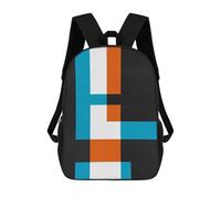 sinyumoney Minimalist Figures 08 Backpacks Kids School Backpack School Bag 3D Printed School Bag for Boys Elementary And Middle School Students 17inch