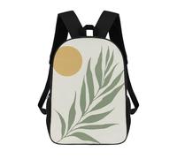 sinyumoney Minimalist Floral 01 Backpacks Kids Student Schoolbag,3D Printed Backpacks,Elementary And Middle School Students Backpacks for Boys Girls 17inch
