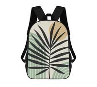 sinyumoney Minimalist Floral 37 Rucksacks 3D Printed Children Backpacks Fashion Casual Daypack Cute Travel Bags Outdoor Casual Daypack for Boy And Girl 17inch