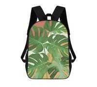 sinyumoney Minimalist Floral 70 Kids Backpack, Kids School Bag 3D Printed School Backpacks for Boys And Teenager School Students 17inch