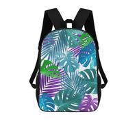 sinyumoney Minimalist Floral A10 Children's Backpacks School Backpack 3D Printed Backpack for Kids Travel Rucksacks Book Bags Kids School Bag 17inch