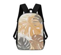 sinyumoney Minimalist Floral A17 School Bag Backpack Teen Schoolbag 3D Printing Adjustable Schoolbag Fashion Pocket Bag for Kids Boys Girls Students And Teenagers Fans 17inch