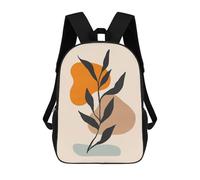 sinyumoney Minimalist Floral A41 Rucksacks 3D Printed Children Backpacks Fashion Casual Daypack Cute Travel Bags Outdoor Casual Daypack for Boy And Girl 17inch