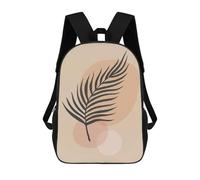 sinyumoney Minimalist Floral A56 Backpack, Children's Backpack, Student School Bag Bookbag Rucksack, 3D Printed School Bag for Boys Girls 17inch