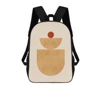 sinyumoney Minimalist Geometry VI Backpack School Lightweight Schoolbag Dayback Bookbag College for Men, Women & Teenage Boys 17inch