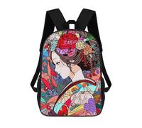 sinyumoney Minimalist Japanese Art School Backpack 3D Printed Children's 17inch Backpacks Bag Bookbag for Kids Boy Girl Book Bags Kids School Bag Travel Rucksacks
