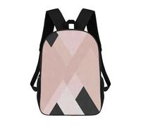 sinyumoney Minimalist Landscape IX Children's Backpack, 3D Printed School Backpack, Backpack for Boys Girls, Adjustable School Bag for Primary School 17inch