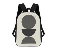 sinyumoney Minimalist Lines 08 Children's School Backpack 3D Printed for Kids Travel Rucksacks Book Bags for Boys Elementary School Students 17inch