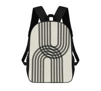 sinyumoney Minimalist Lines 11 Backpack School Large Water Resistant Laptop Backpack for Teenage Girls Boys Women Men 17inch