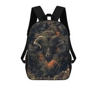 sinyumoney Minotaur Rucksacks 3D Printed Children Backpacks Fashion Casual Daypack Cute Travel Bags Outdoor Casual Daypack for Boy And Girl 17inch