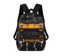 sinyumoney Modern Car Backpack School Bag School Secondary High School College Backpack Travel for Boys/Girls/Teenagers 17inch