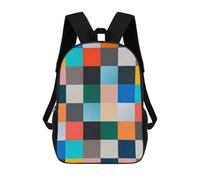 sinyumoney Modern Collage 1 Backpack 3D Printed Children's School Backpack Kids Travel Backpacks High Capacity Book Bags Children's Backpack Rucksack 17inch