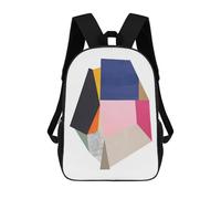 sinyumoney Modern Geometry 12 School Backpack Schoolbags For Girls Boys Backpack With Pocket Fashion School Bag Kids Backpack 17inch