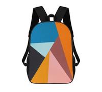 sinyumoney Modern Geometry 8 Children’s Backpack Girls Boys, Rucksack Bag, Daypack, Primary School, Perfect for Back to Kids School Or PE, Gifts And Travel 17inch