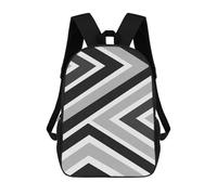 sinyumoney Modern Shapes XVI Backpacks Kids Student Schoolbag 3D Printed Backpacks Elementary And Middle School Students Backpacks for Boys Girls 17inch