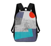 sinyumoney Modern Textures 08 School Backpack School Bags for Girls Boys Backpack with Pocket Fashion School Bag Kids Backpack 17inch