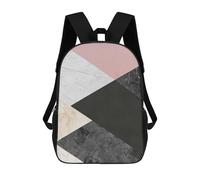 sinyumoney Modern Textures VII School Backpack School Bags For Girls Boys Backpack With Pocket Fashion School Bag Kids Backpack 17inch