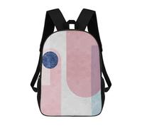 sinyumoney Modern Textures XV Backpacks Kids Student Schoolbag 3D Printed Backpacks Elementary And Middle School Students Backpacks for Boys Girls 17inch