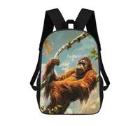 sinyumoney Monkey Backpack School Bag Water Resistant School Bag Business Backpack - Perfect for Travel, Work And Daily Use 17inch