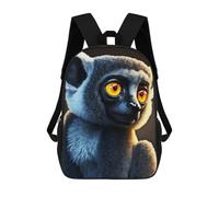 sinyumoney Monkey Expression Kids' Backpack 3D Printing School Bag Boys Cool Daypacks Casual Knapsack Fun Back Bag for Kids And Teenager 17inch