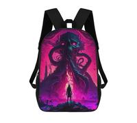 sinyumoney Monster in The Dark Rucksack School Secondary High School College Backpack Travel for Teenage Girls Boys Women Men 17inch