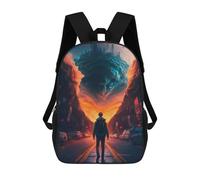 sinyumoney Monstrous Cityscape School Backpack Computer Rucksack for School/Work/Travel for Girl, Teen Girls 17inch