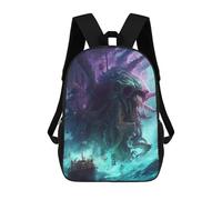 sinyumoney Monstrous Sea Beast Attacking Ship -1 Backpack for Boys Teen Students, Girls Rucksack Bags Toddler Elementary Middle School Bookbag 17inch