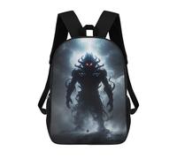 sinyumoney Monstrous Shadow in Space Backpacks Kids Student Schoolbag 3D Printed Backpacks Elementary And Middle School Students Backpacks for Boys Girls 17inch