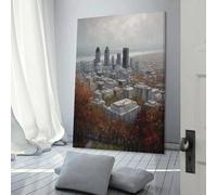 sinyumoney Montreal Art Canada Wall Canvas Art for Bedroom Prints for Special Occasions Wall Decoration 12x18inch(30x45cm)