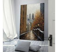 sinyumoney Montreal Charm Canada Canvas Artwork for Wall for Bedroom Office Bathroom Decor Picture for Wall 20x30inch(50x75cm)