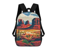 sinyumoney Monument Valley Landscape Rucksack Water Resistant Travel Backpack Computer Bag for Men, Women & Teenage Boys 17inch