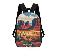 sinyumoney Monument Valley Majestic Backpack School Fashion Stationery Backpack Waterproof Casual Daypacks for Boys/Girls/Teenagers 17inch