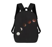 sinyumoney Moon at Play Backpack School Water Resistant Travel Backpack Computer Bag for Girls Boys Teenage 17inch