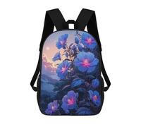 sinyumoney Moon Flowers at Dusk Backpack School Bag Lightweight Schoolbag Dayback Bookbag College for Men/Women 17inch