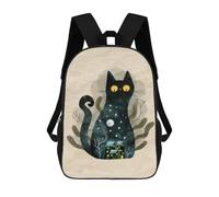 sinyumoney Moonlight Night School Bag 3D Printed 17inch Backpacks Fashion Kids School Backpack Rucksacks for Boys Elementary And Middle School Students