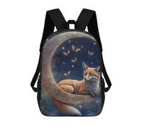 sinyumoney Moonlit Fox Dreams -1 Backpack School Computer Rucksack for School/Work/Travel for Boys/Girls/Teenagers 17inch