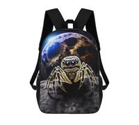 sinyumoney Moonlit Spider Encounter Backpack School Water Resistant Computer Rucksack for Men/Women 17inch