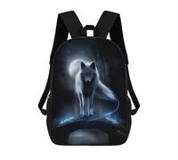 sinyumoney Moonveil Fox - Spirit Guide of The Hidden Bridge School Backpack Large Water Resistant Laptop Backpack for Men, Women & Teenage Boys 17inch