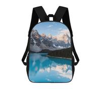sinyumoney Moraine Lake Reflections Ronaldo Backpack, Children's Backpack, Student School Bag, Book Bag, 3D Printed School Bag For Boys And Girls, 17inch