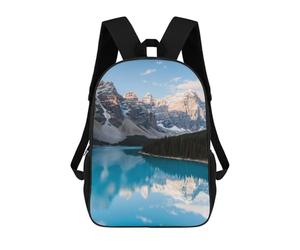 sinyumoney Moraine Lake Reflections Ronaldo Backpack, Children's Backpack, Student School Bag, Book Bag, 3D Printed School Bag For Boys And Girls, 17inch