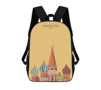 sinyumoney Moscow Travel Snippet Rucksack Computer Rucksack for School/Work/Travel for Teenage Girls Boys Women Men 17inch