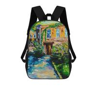 sinyumoney Moscow Yard School Bags Lightweight Airport College Students Back Pack for School/Work/Travel 17inch