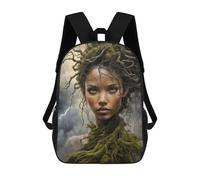 sinyumoney Mossy Nymph Queen School Backpack Daypacks Business Backpack Water Resistant Bookbag for Men/Women 17inch