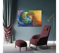 sinyumoney Mother Earth Harmony And Balance Art Work for Home Walls for Rustic Bath Decor Canvas Art 20x30inch(50x75cm)