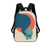 sinyumoney Mother Elephant And Calf Backpack School Large Water Resistant Laptop Backpack for School/Work/Travel 17inch